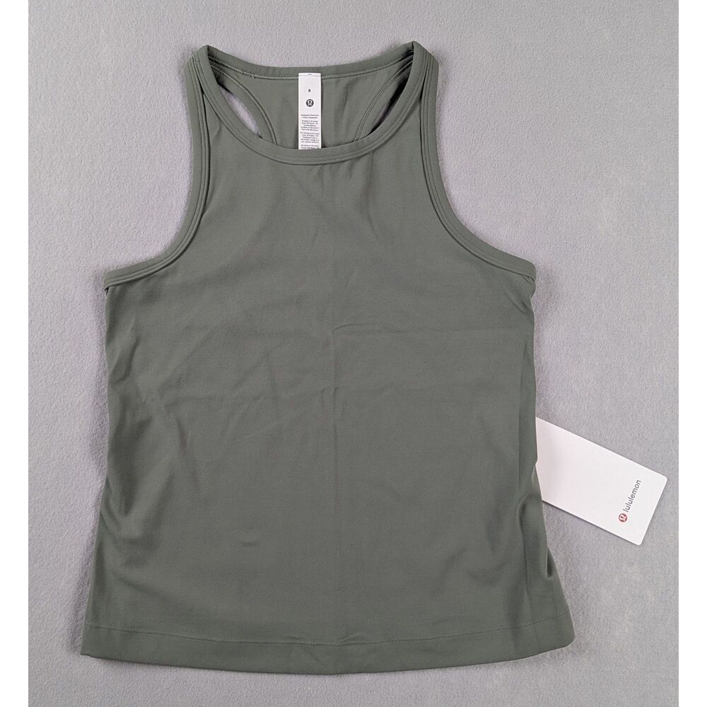 NWT lululemon Align Waist-Length Racerback Tank Top Willow Leaf Size 8